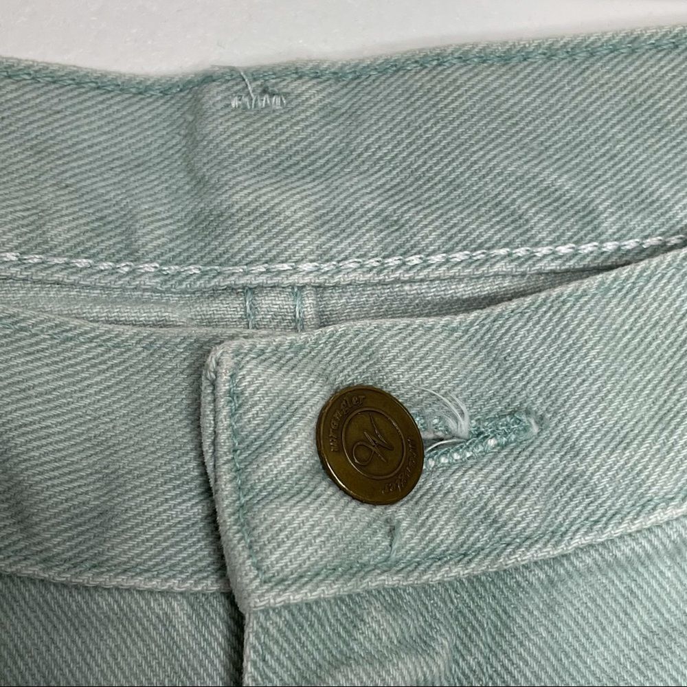 Wranglers for Her VTG cotton light aqua green color denim mom‎ jeans high waist - Picture 4 of 6